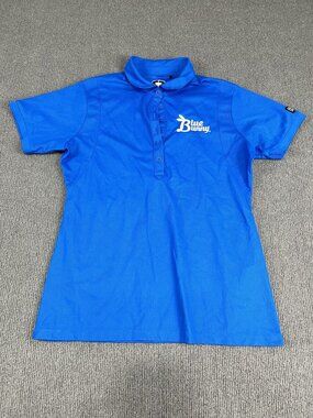 Ogio Womens Blue Bunny Blue Short Sleeve Polo Shirt M